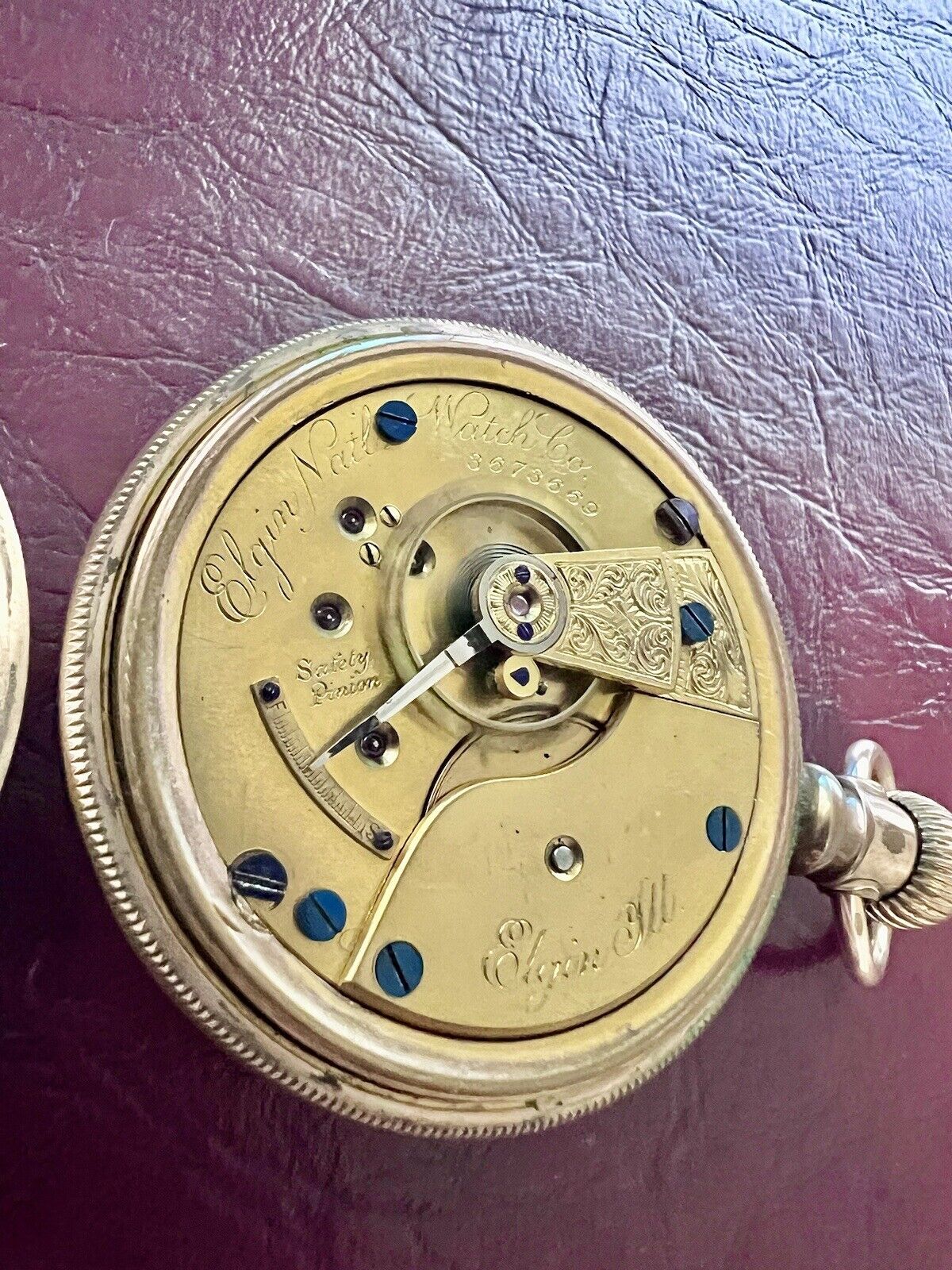 Elgin Grade 74 FREEMASON Pocket Watch 1890 RUNNING Model 5 Class 10 18S 11J