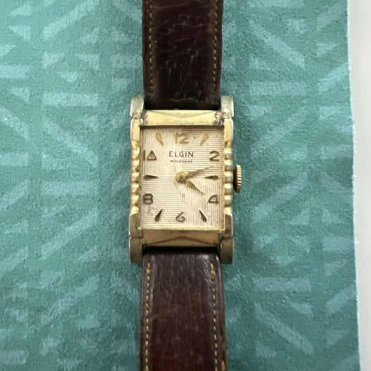 Elgin Art Deco Wrist Watch For Repair. Vintage, Well Kept, & Clean