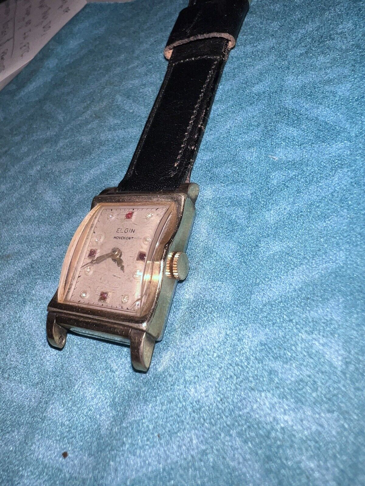 Elgin Gold Rolled Wrist Watch. Runs (Read)