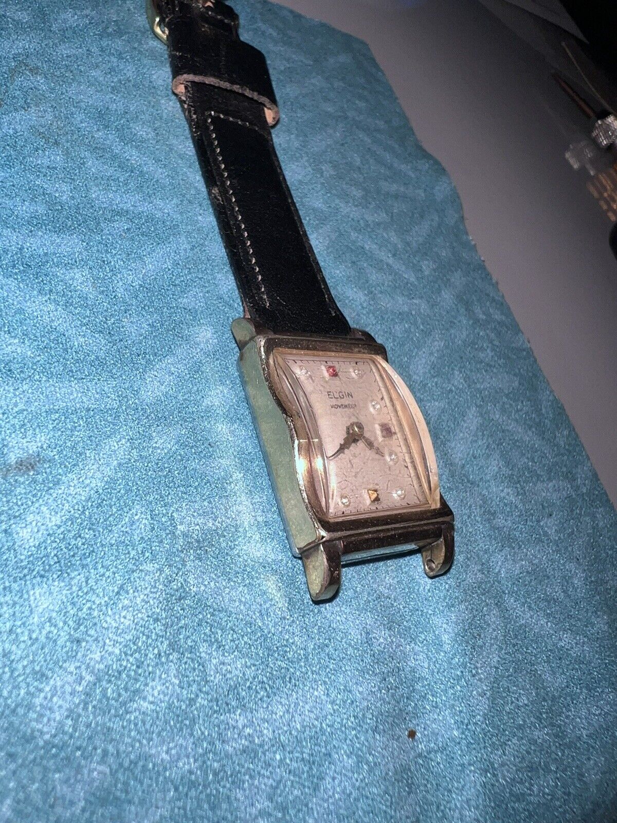 Elgin Gold Rolled Wrist Watch. Runs (Read)