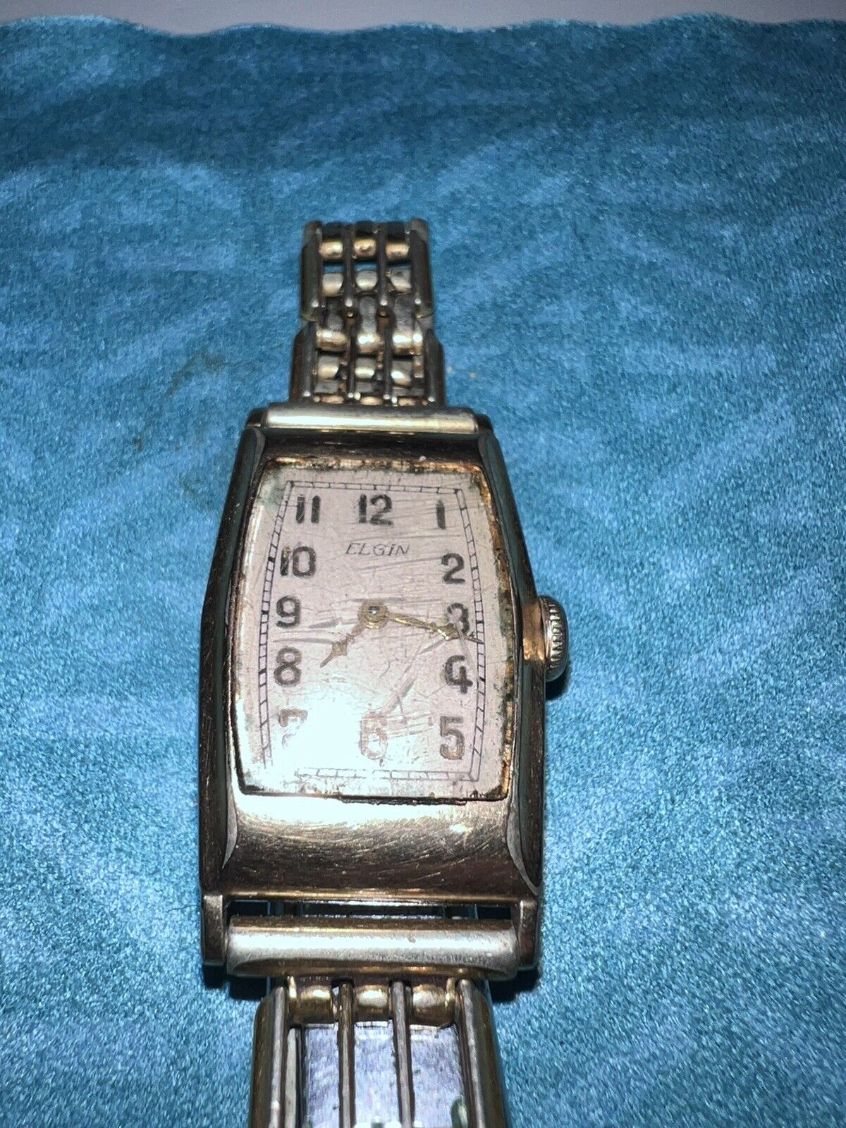 Elgin Gold Rolled Wristwatch For Repair