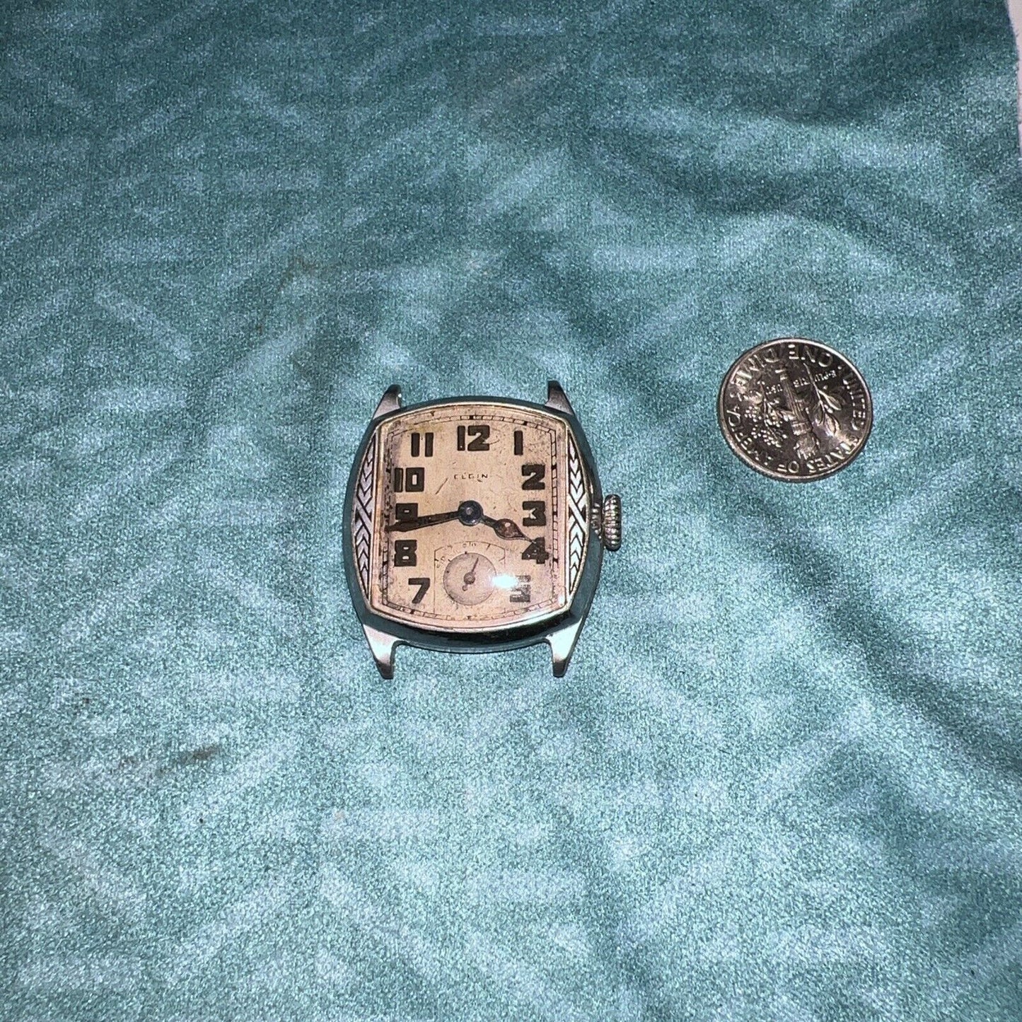 Elgin 1910’s Art Deco Watch Head For Parts/Repair