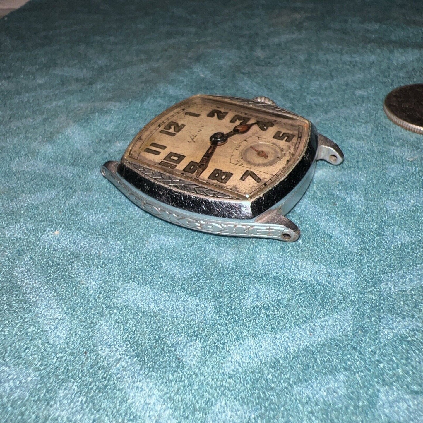 Elgin 1910’s Art Deco Watch Head For Parts/Repair