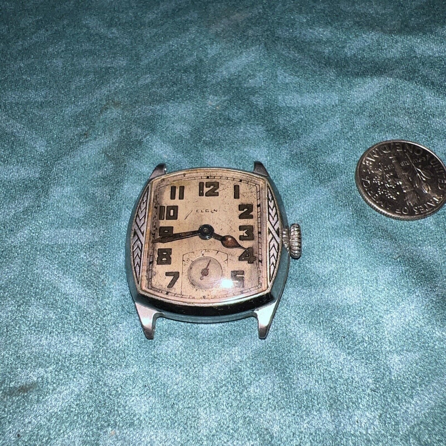 Elgin 1910’s Art Deco Watch Head For Parts/Repair