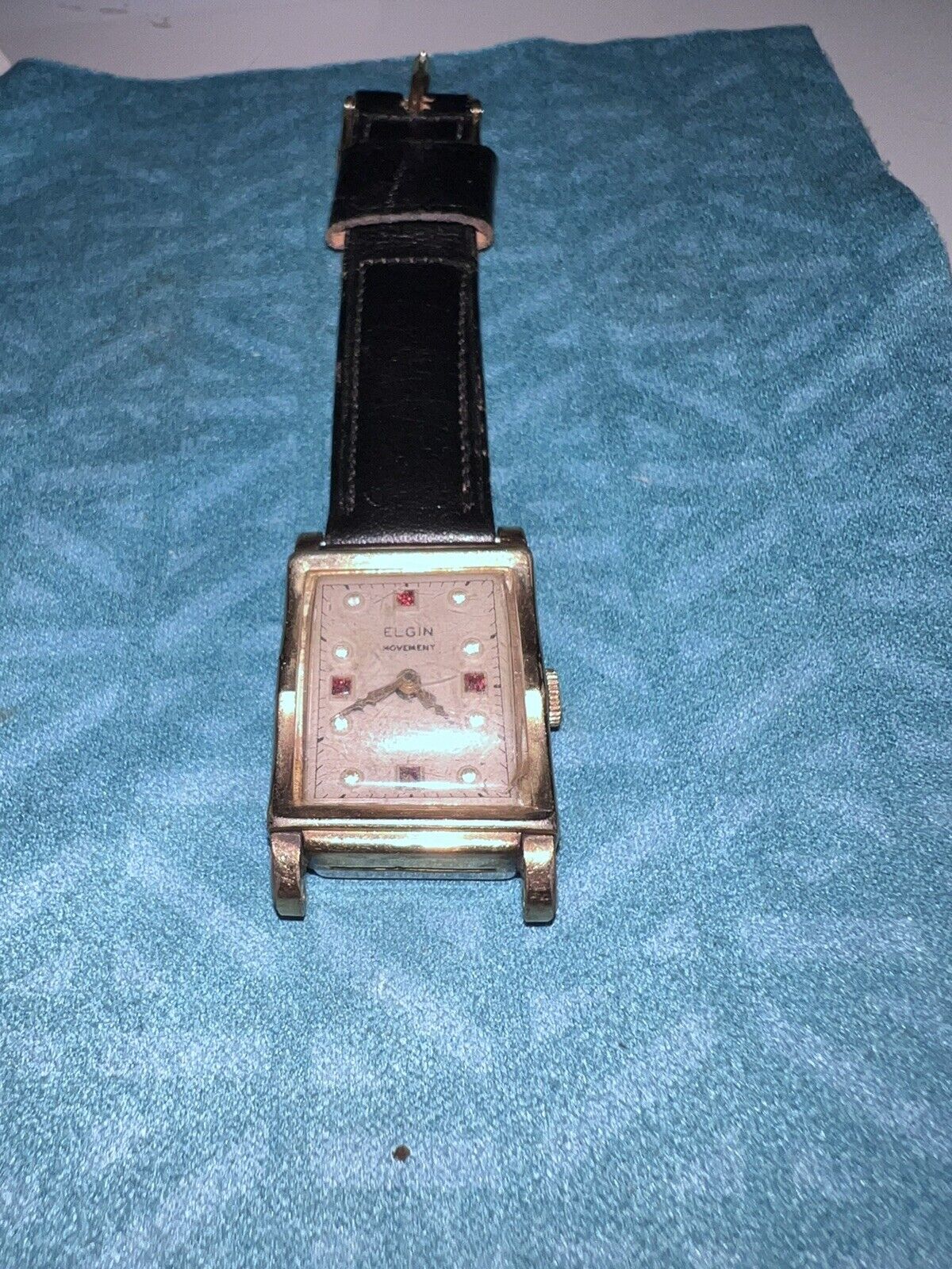 Elgin Gold Rolled Wrist Watch. Runs (Read)