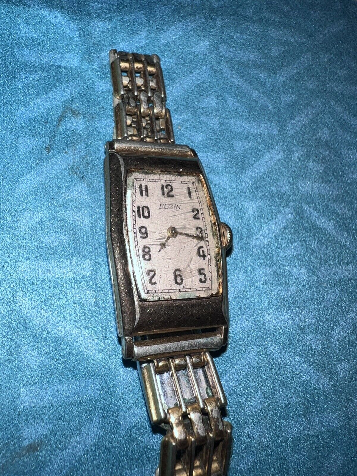 Elgin Gold Rolled Wristwatch For Repair