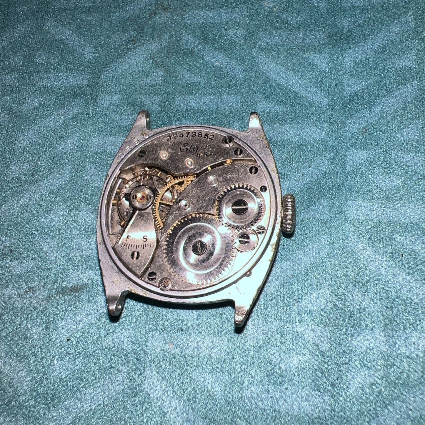 Elgin 1910’s Art Deco Watch Head For Parts/Repair