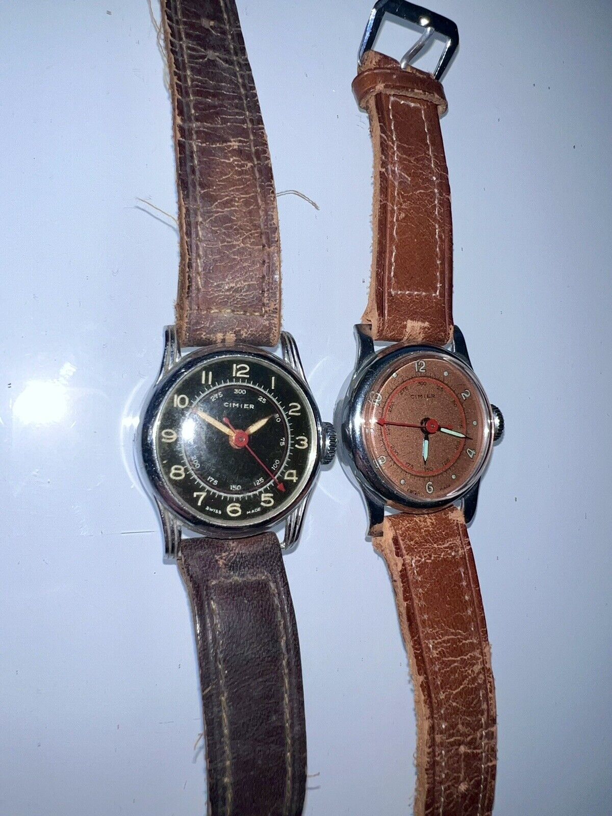 2 Vintage Cimier Swiss Military Style Manual Wristwatches. (2 PCs)