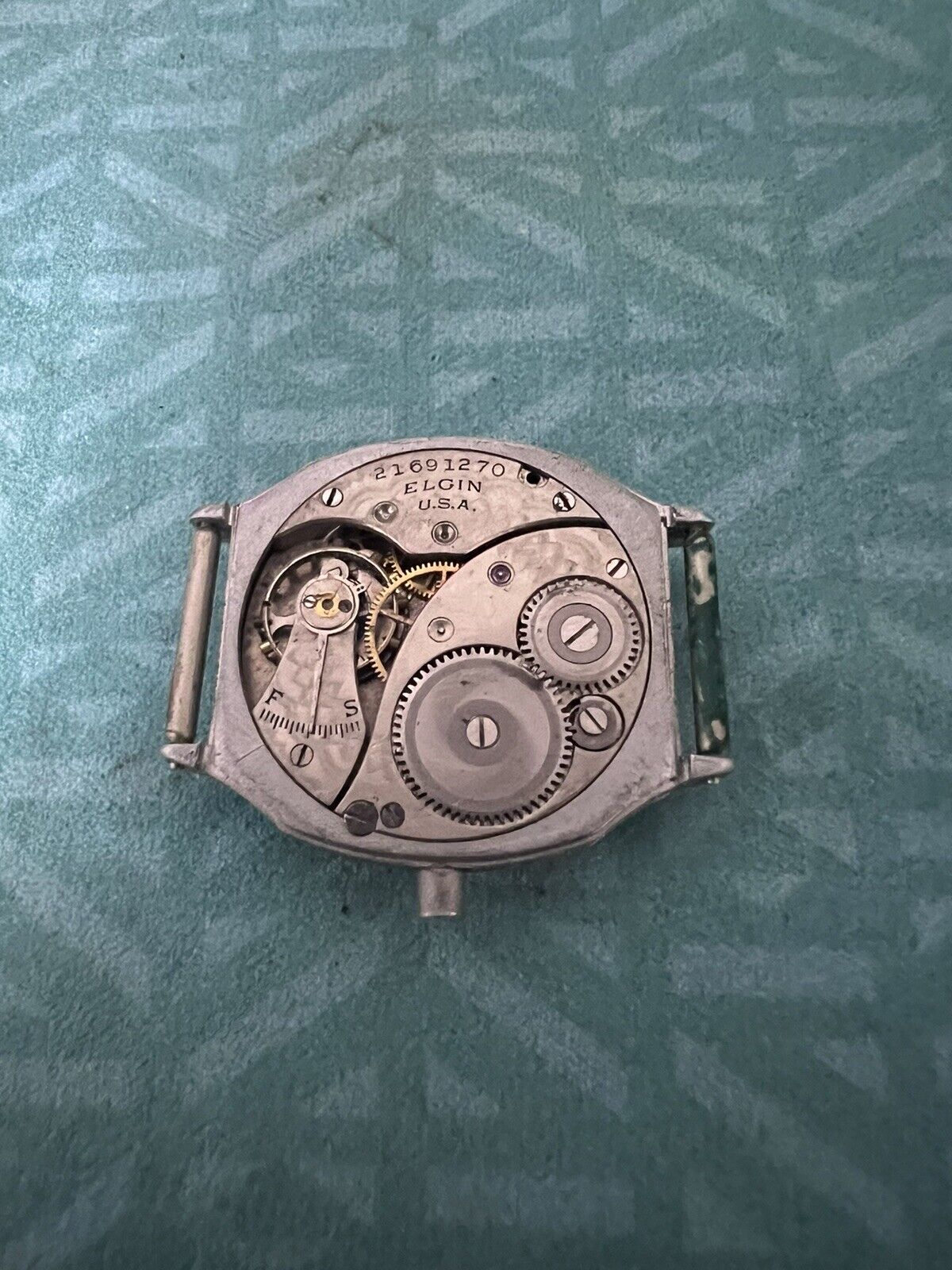 Elgin 1910’s Art Deco Watch Head For Repair