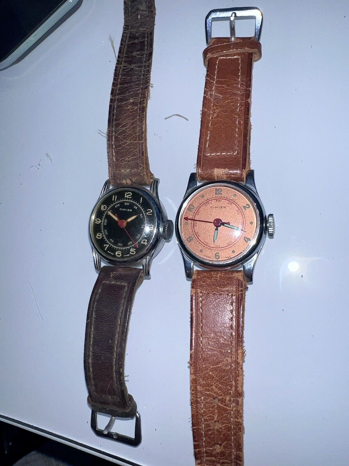 2 Vintage Cimier Swiss Military Style Manual Wristwatches. (2 PCs)