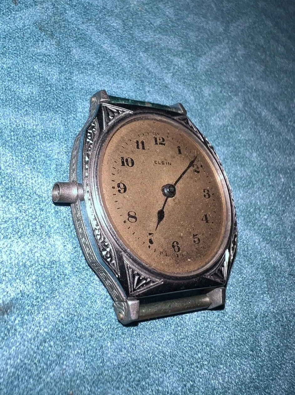 Elgin 1910’s Art Deco Watch Head For Repair