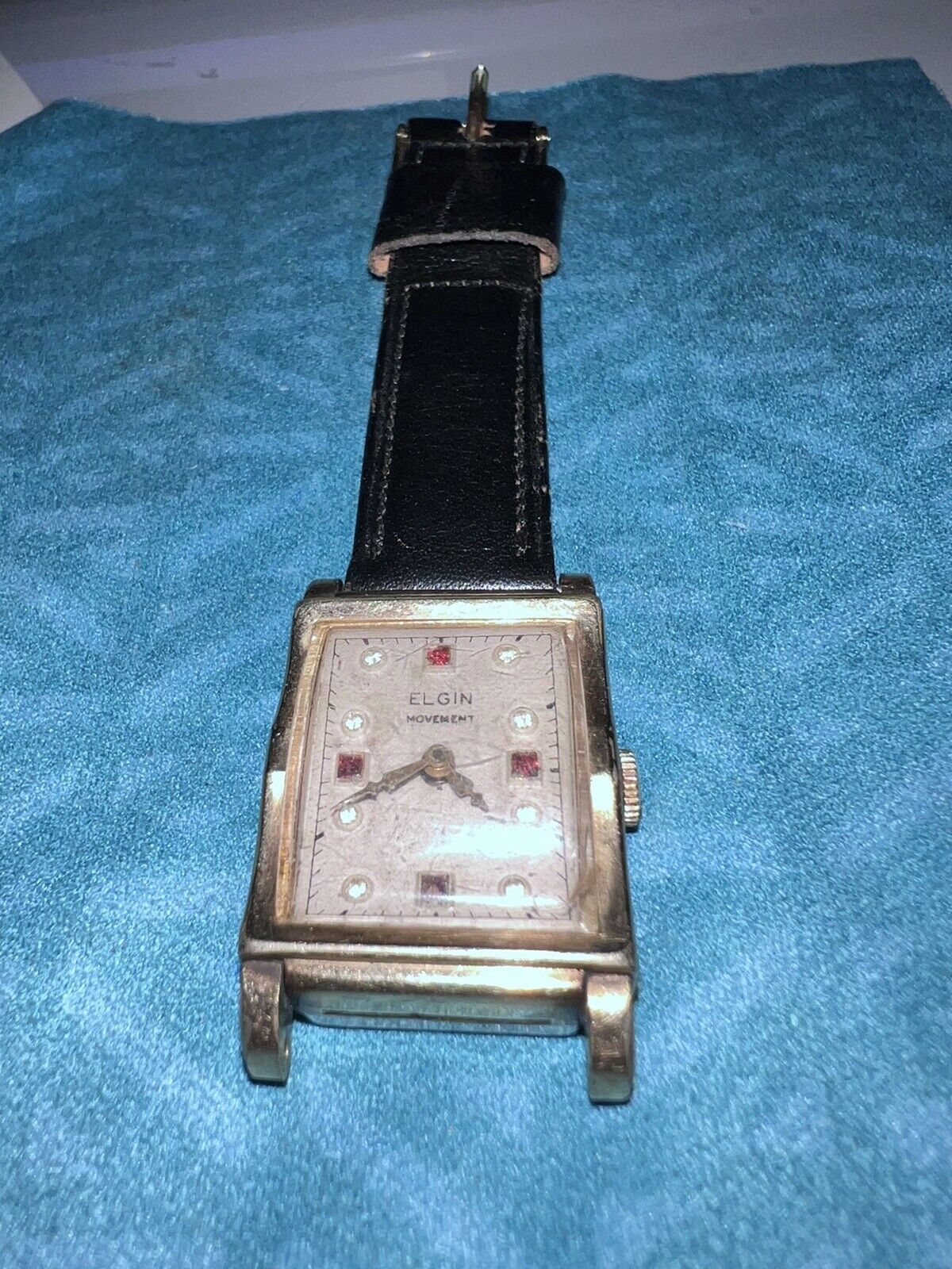 Elgin Gold Rolled Wrist Watch. Runs (Read)