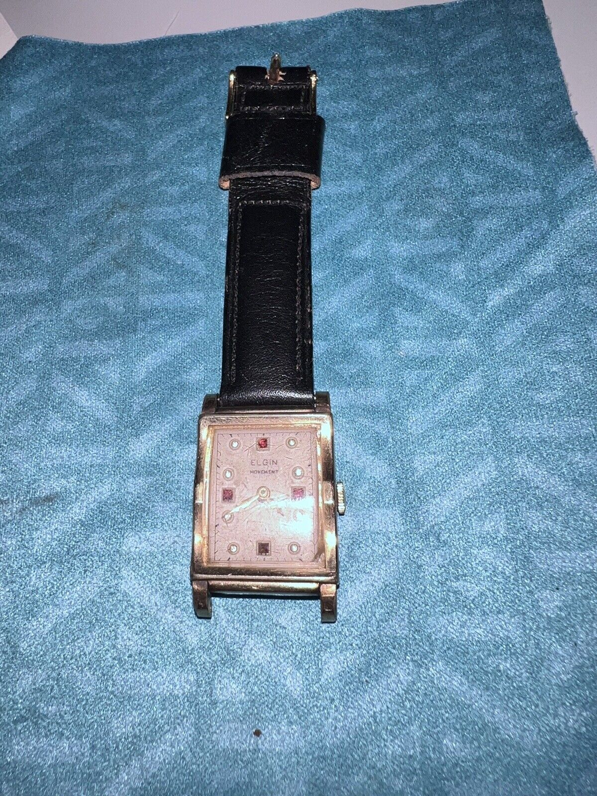 Elgin Gold Rolled Wrist Watch. Runs (Read)