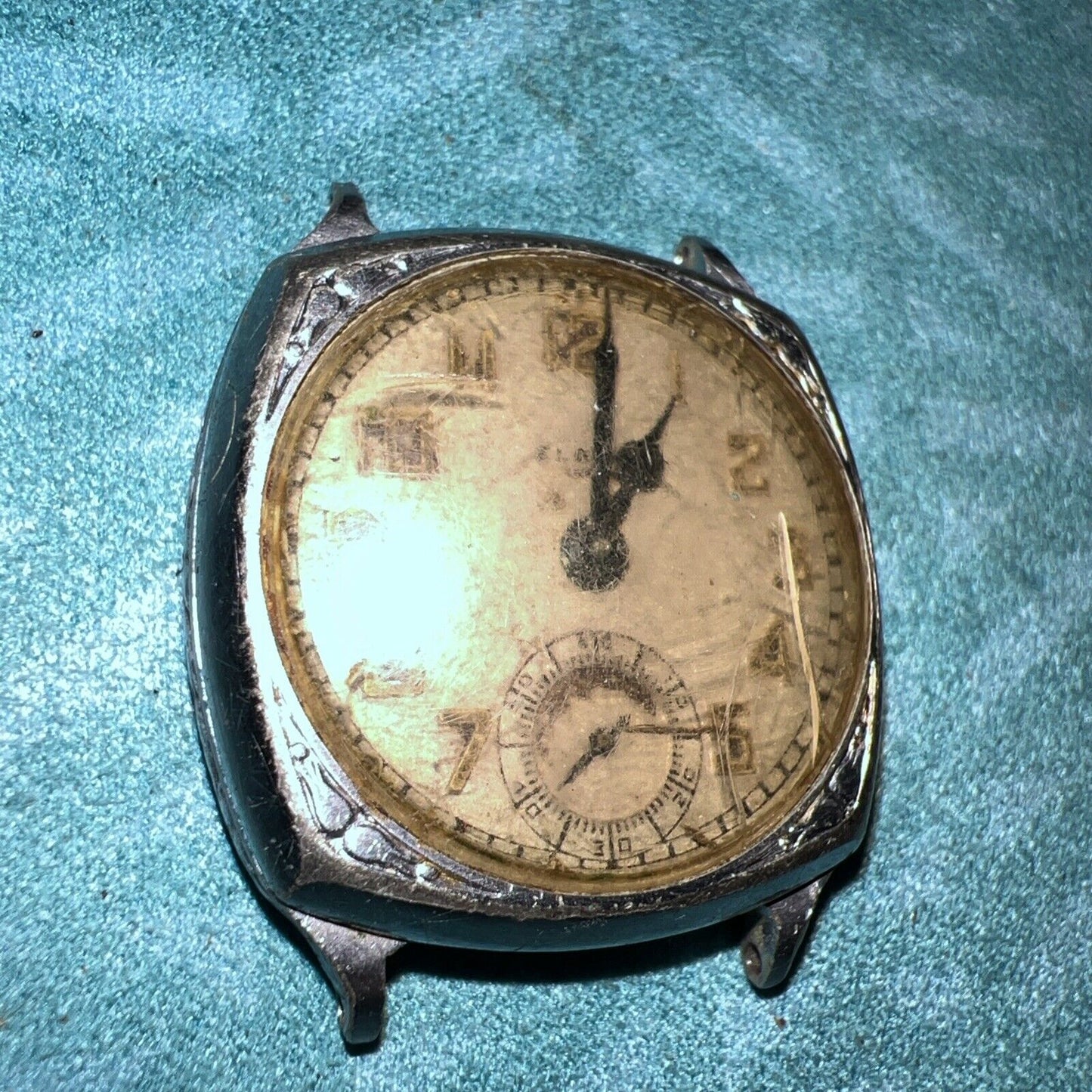 Elgin Art Deco 1920’s Watch Head For Parts/Repair